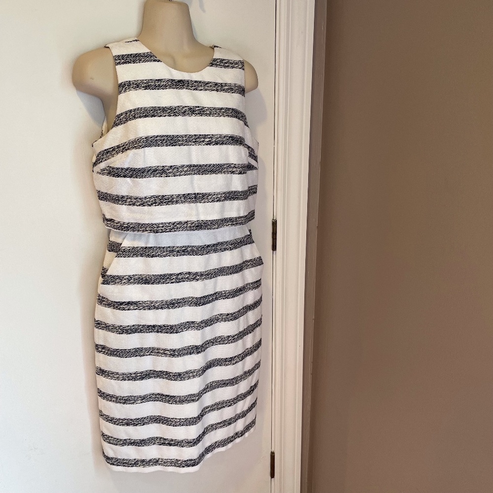 J Crew striped Going Places sleeveless dress